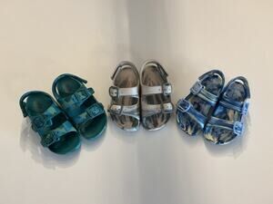 Lot Of 3 Baby Boy Sandals Size 7-8